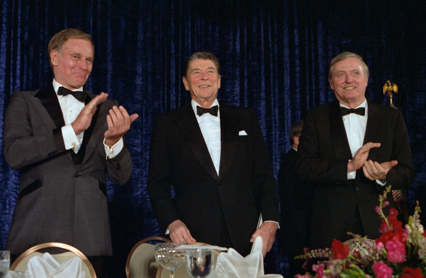 Charlton Heston, Ronald Reagan, William Buckley Jr