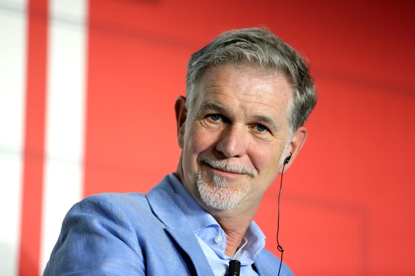 Reed Hastings attends an event